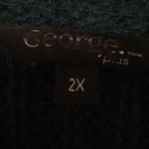 Women’s George Plus Green Knitted Sweater Size 2X - Picture 2 of 4